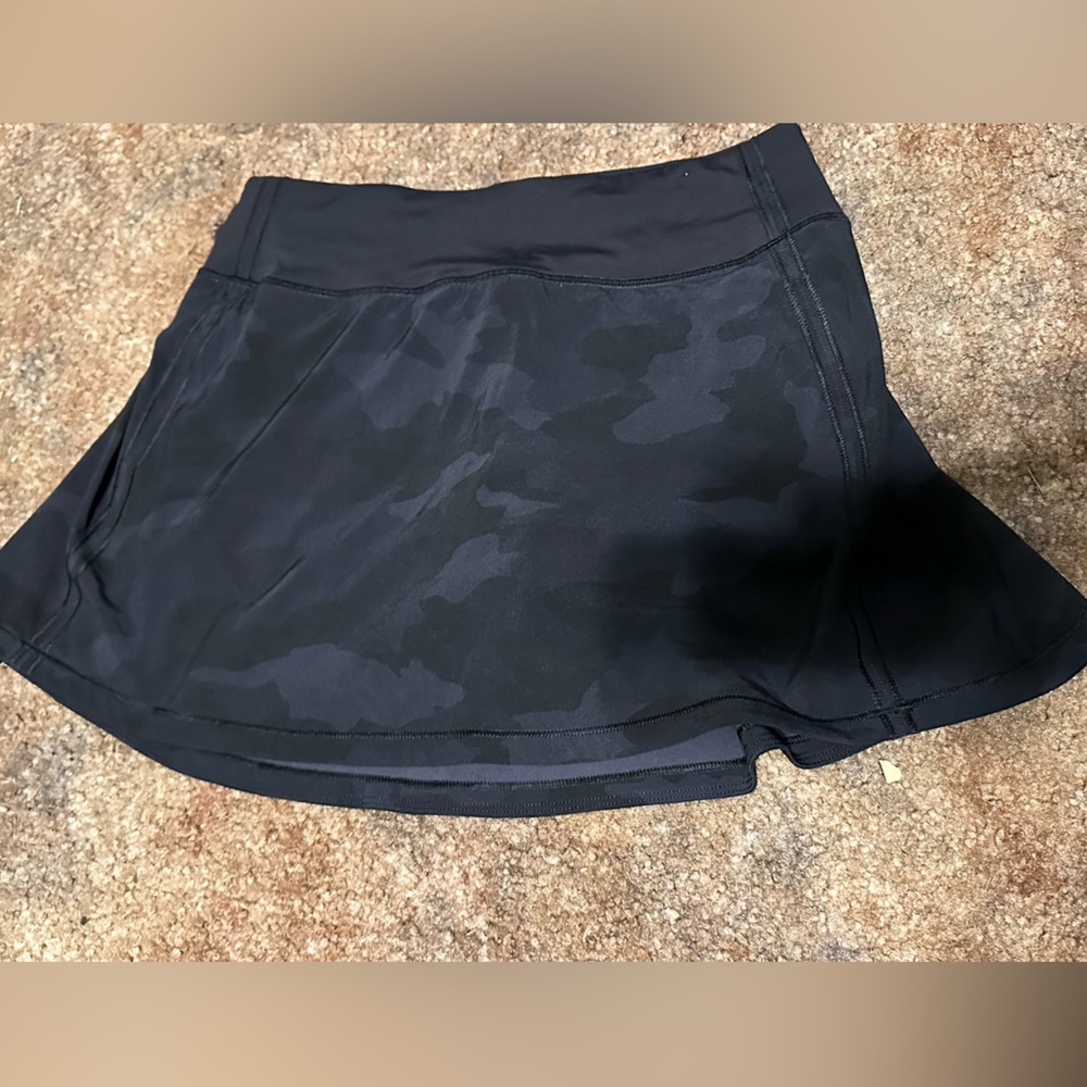 lululemon camo skirt with shorts